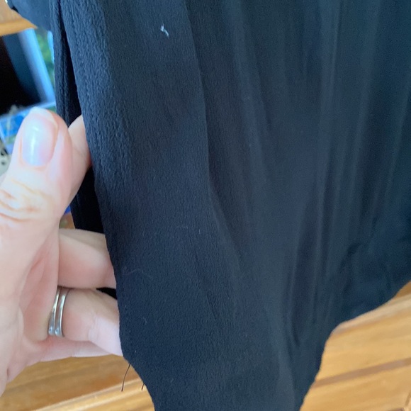 MAEVE ANTHROPOLOGIE Black Taryn Crepe 3/4 Sleeve Shift Dress - Picture 5 of 9